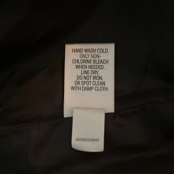 Apt 9 Black Faux Leather Jacket Fitted Silhouette XL - Picture 4 of 4